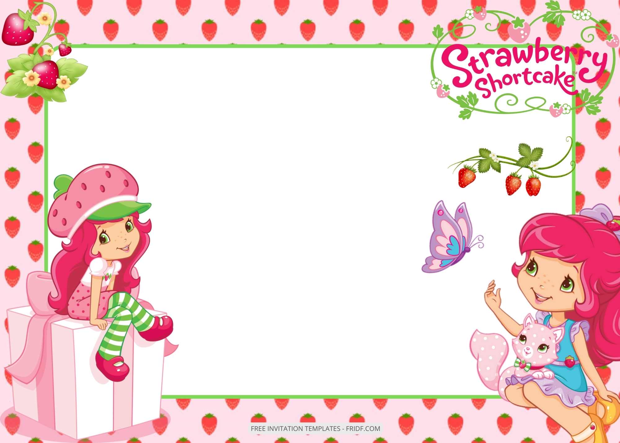 FREE 9 Strawberry Shortcake Birthday Invitation Templates