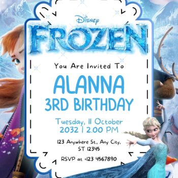 FREE Frozen Birthday Invitation Templates - FRIDF - Download Free PDF ...