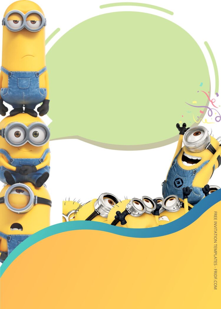 Free Minions Fiesta Birthday Invitation Templates - Fridf