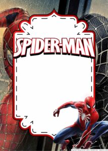 FREE Spider-Man Birthday Invitation Templates - FRIDF