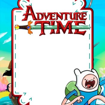 FREE Adventure Time Birthday Invitation Templates - FRIDF