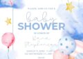 FREE Editable Balloon Animal Baby Shower Invitation