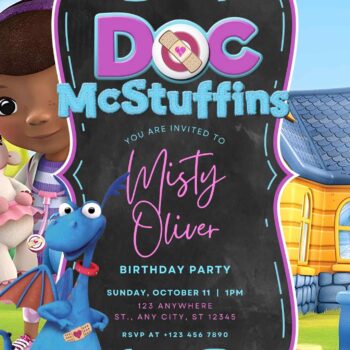 FREE Doc McStuffins Birthday Invitation Templates