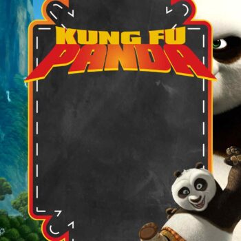 FREE Kungfu Panda Birthday Invitation Templates - FRIDF - Download Free ...