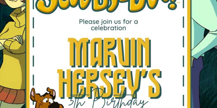 Scooby-Doo Birthday Invitation