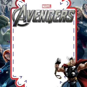 FREE The Avengers Birthday Invitation Templates - FRIDF