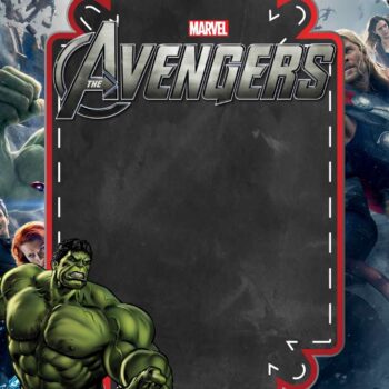 FREE The Avengers Birthday Invitation Templates - FRIDF