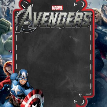 FREE The Avengers Birthday Invitation Templates - FRIDF - Download Free ...