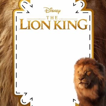 FREE The Lion King Birthday Invitation Templates - FRIDF