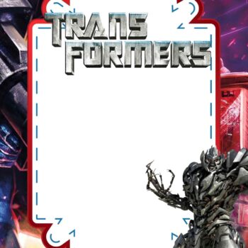 FREE Transformers Birthday Invitation Templates