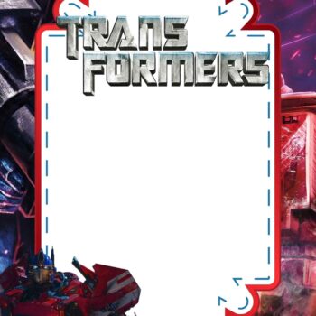 FREE Transformers Birthday Invitation Templates