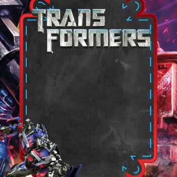 FREE Transformers Birthday Invitation Templates