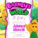 FREE Editable Barney and Friends Baby Shower Invitation