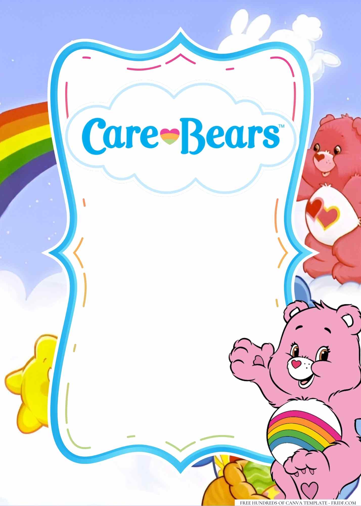 Care Bears Baby Shower Invitation Templates - FRIDF - Download Free PDF ...