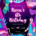 FREE Editable Disco Divas Birthday Invitation