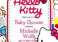 FREE Editable Hello Kitty Baby Shower Invitation