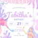 FREE Editable Mermaid Magic Birthday Invitation
