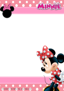 FREE Minnie Mouse Birthday Invitation Templates Two