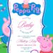 FREE Editable Peppa Pig Baby Shower Invitation