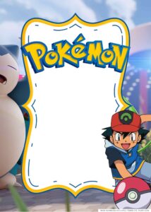 Pokémon Party Birthday Invitation Templates - FRIDF