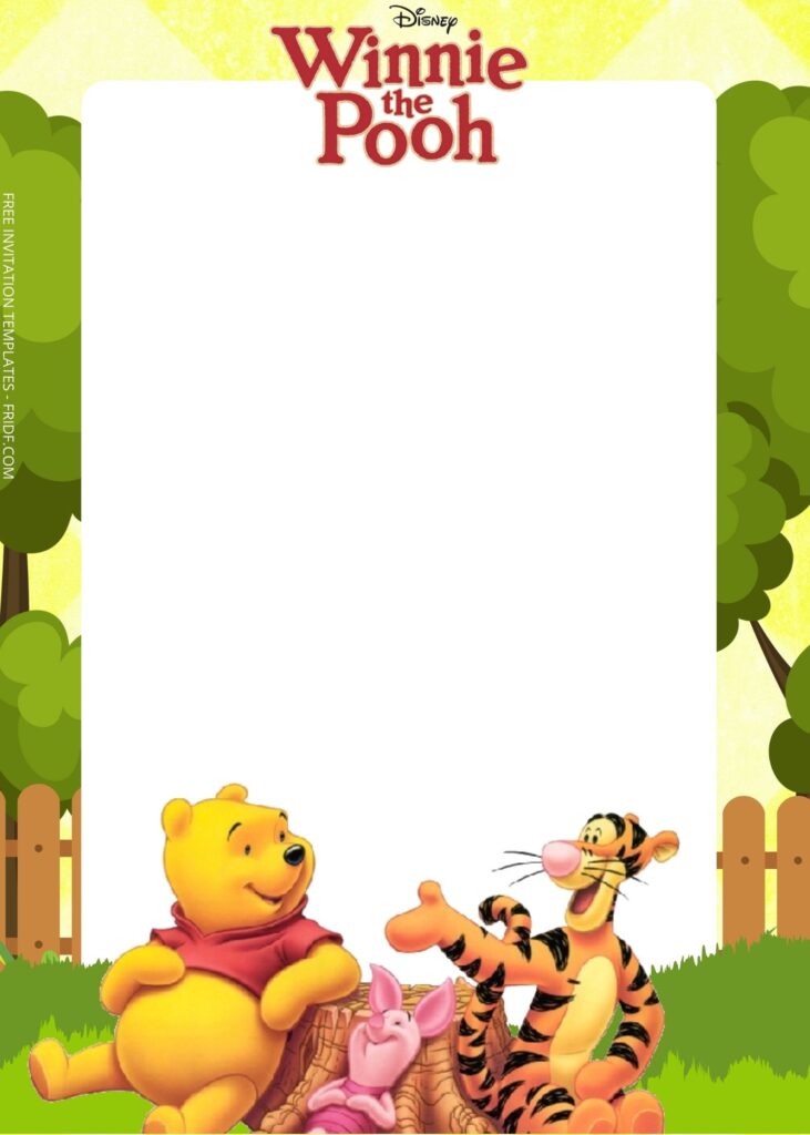 FREE Winnie The Pooh Birthday Invitation Templates - FRIDF - Download ...