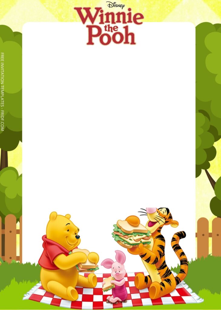 FREE Winnie The Pooh Birthday Invitation Templates - FRIDF