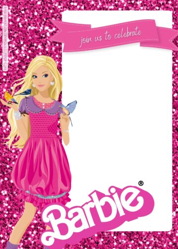 FREE Barbie Pinkie Party Birthday Invitation Templates - FRIDF ...