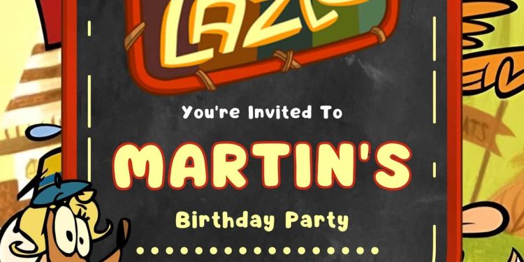 FREE Editable Camp Lazlo Birthday Invitation