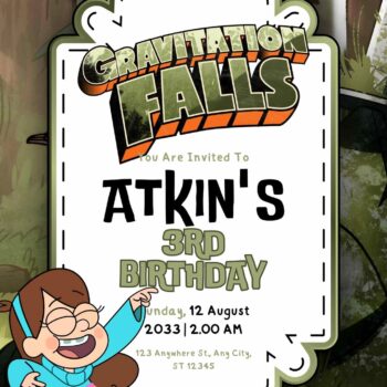 Gravity Falls Birthday Invitation Templates - FRIDF