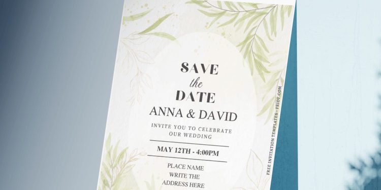 (Free Editable PDF) Exquisite Summer Foliage Wedding Invitation Templates