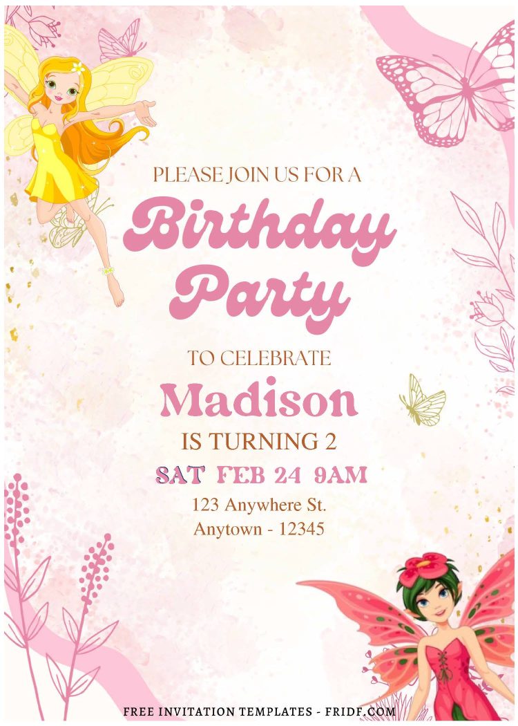 (Free Editable PDF) Dreamy Fairytale Birthday Invitation Templates ...