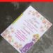(Free Editable PDF) Garden Reverie Rapunzel Birthday Invitation Templates A