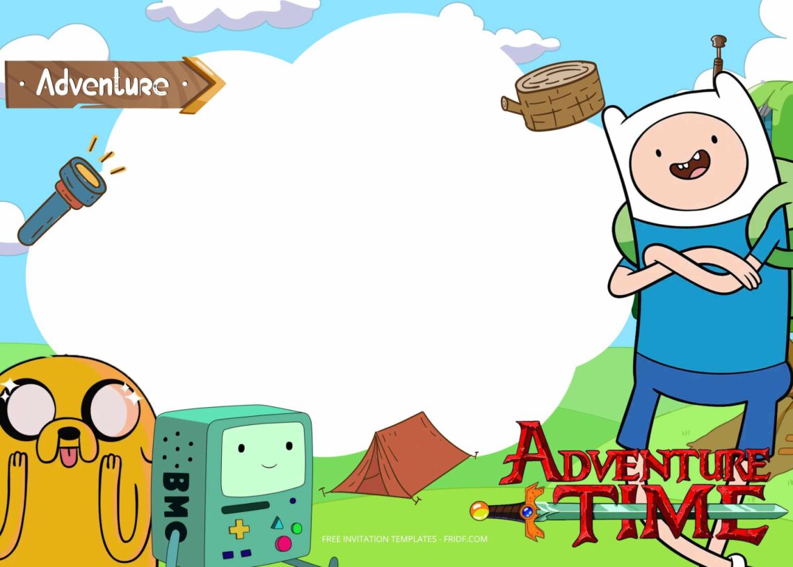 FREE 10+ Adventure Time Go! Birthday Invitation Templates - FRIDF ...