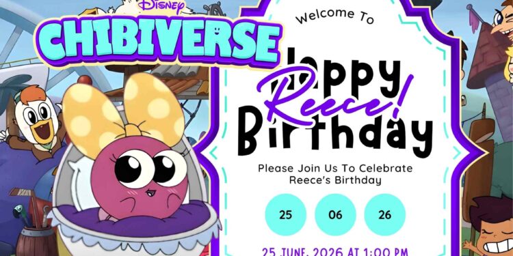 FREE Editable Chibiverse Birthday Invitation