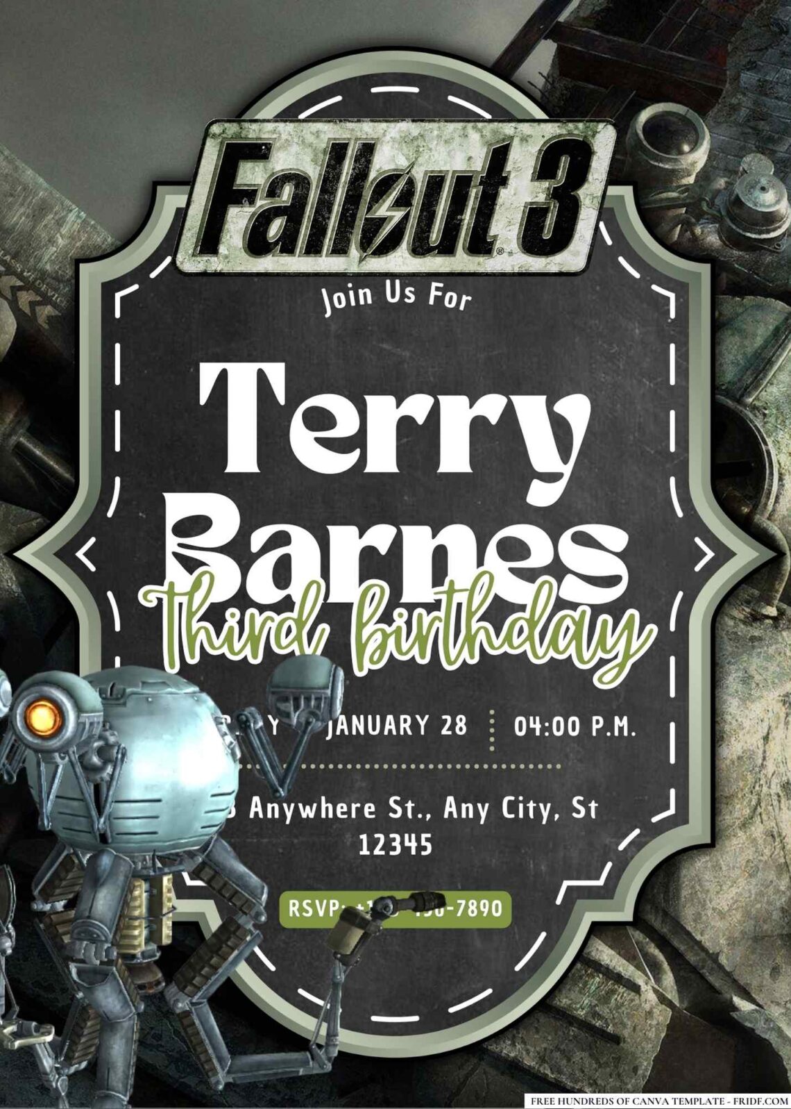 20+ Fallout 3 Birthday Invitation Templates