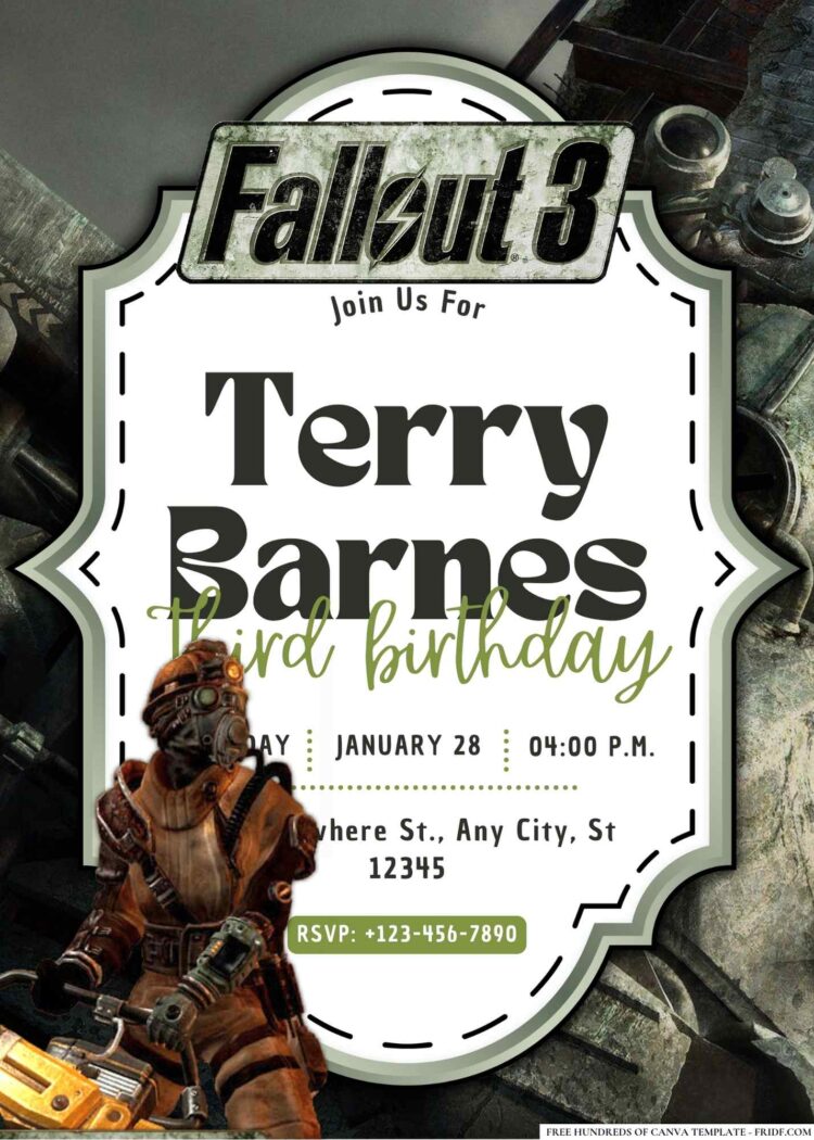 20+ Fallout 3 Birthday Invitation Templates