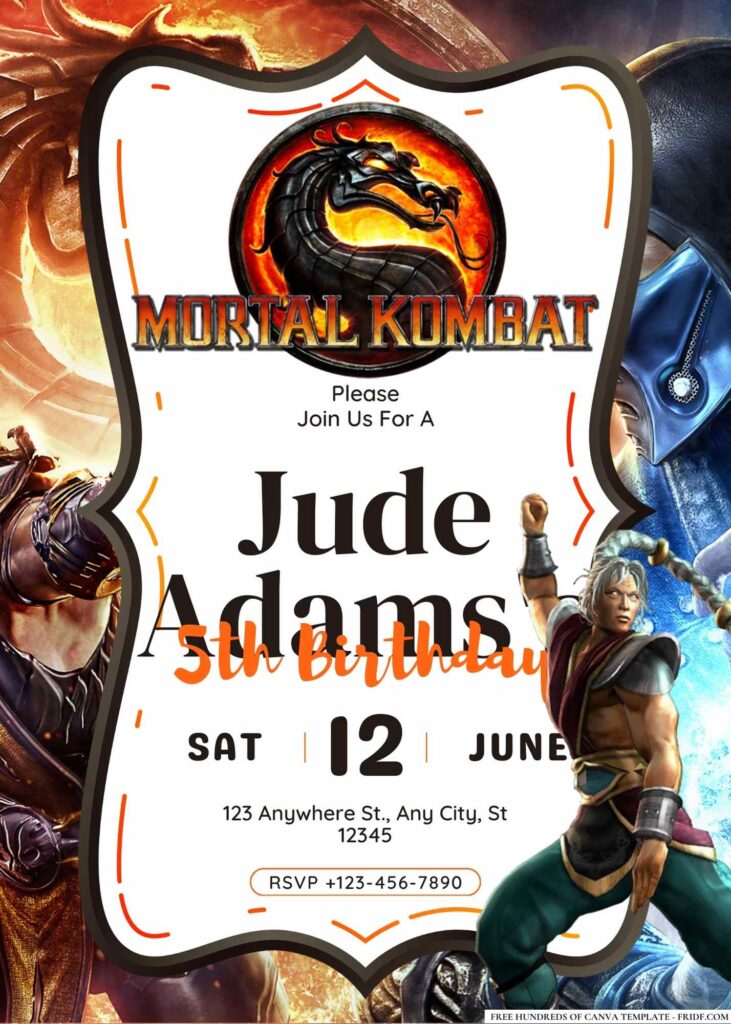 20+ Mortal Kombat Birthday Invitation Templates