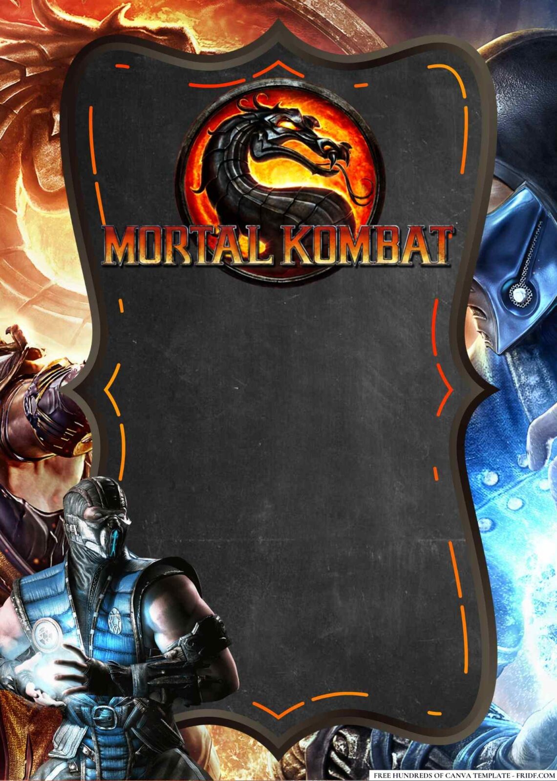 20+ Mortal Kombat Birthday Invitation Templates