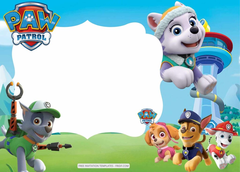 FREE 9+ Rescue Paw Patrol Birthday Invitation Templates