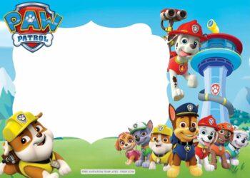 FREE 9+ Rescue Paw Patrol Birthday Invitation Templates - FRIDF ...