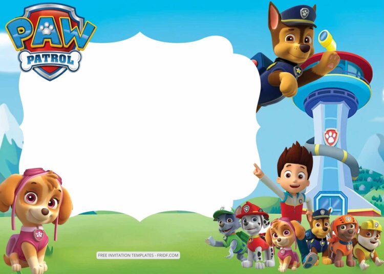 FREE 9+ Rescue Paw Patrol Birthday Invitation Templates