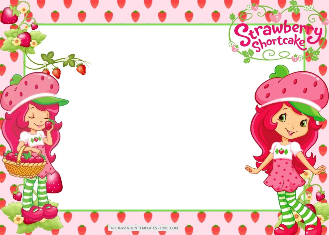 FREE 9+ Strawberry Shortcake Birthday Invitation Templates