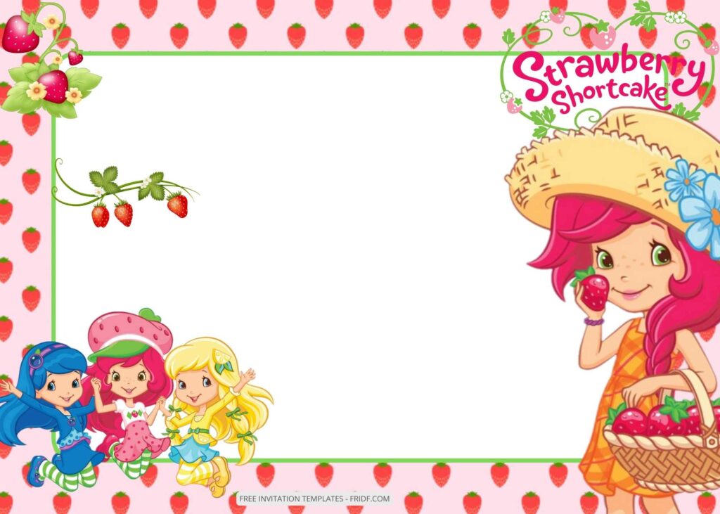 FREE 9+ Strawberry Shortcake Birthday Invitation Templates