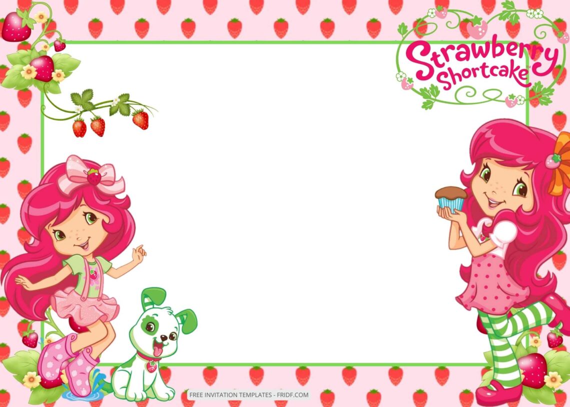 FREE 9+ Strawberry Shortcake Birthday Invitation Templates