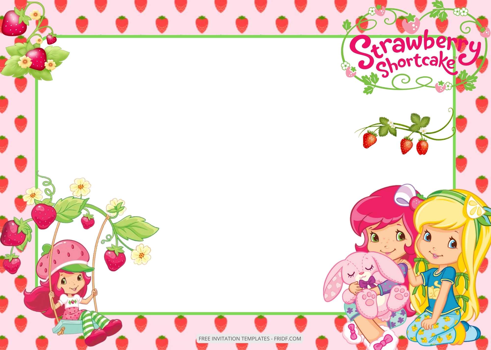 FREE 9+ Strawberry Shortcake Birthday Invitation Templates