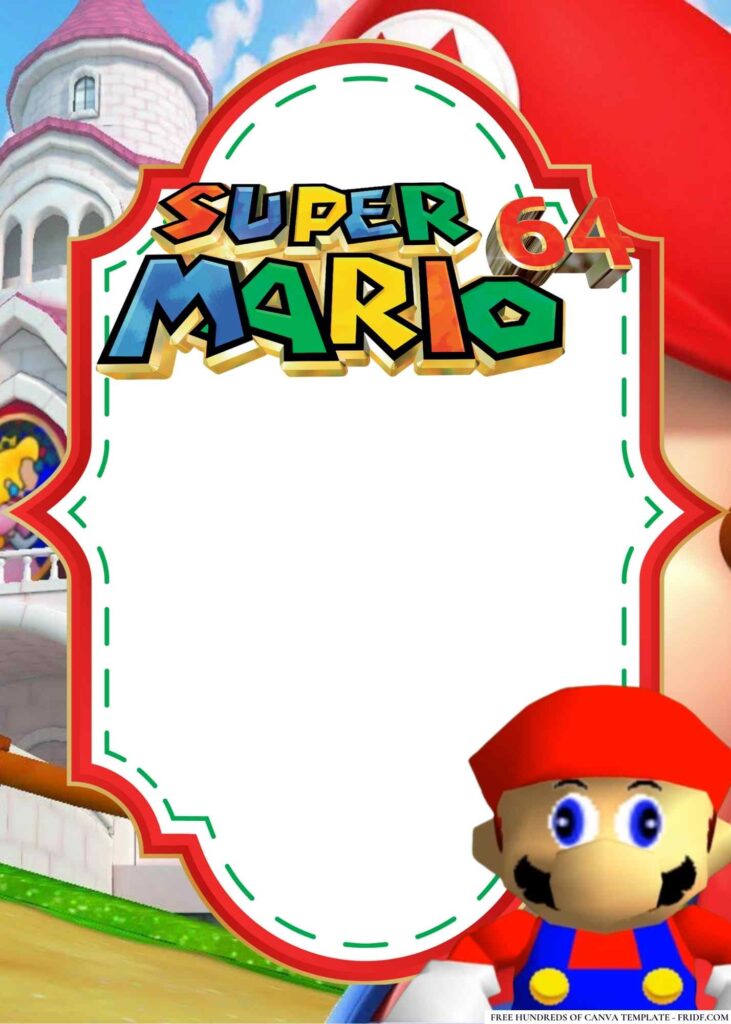 18+ Super Mario 64 Birthday Invitation Templates - FRIDF