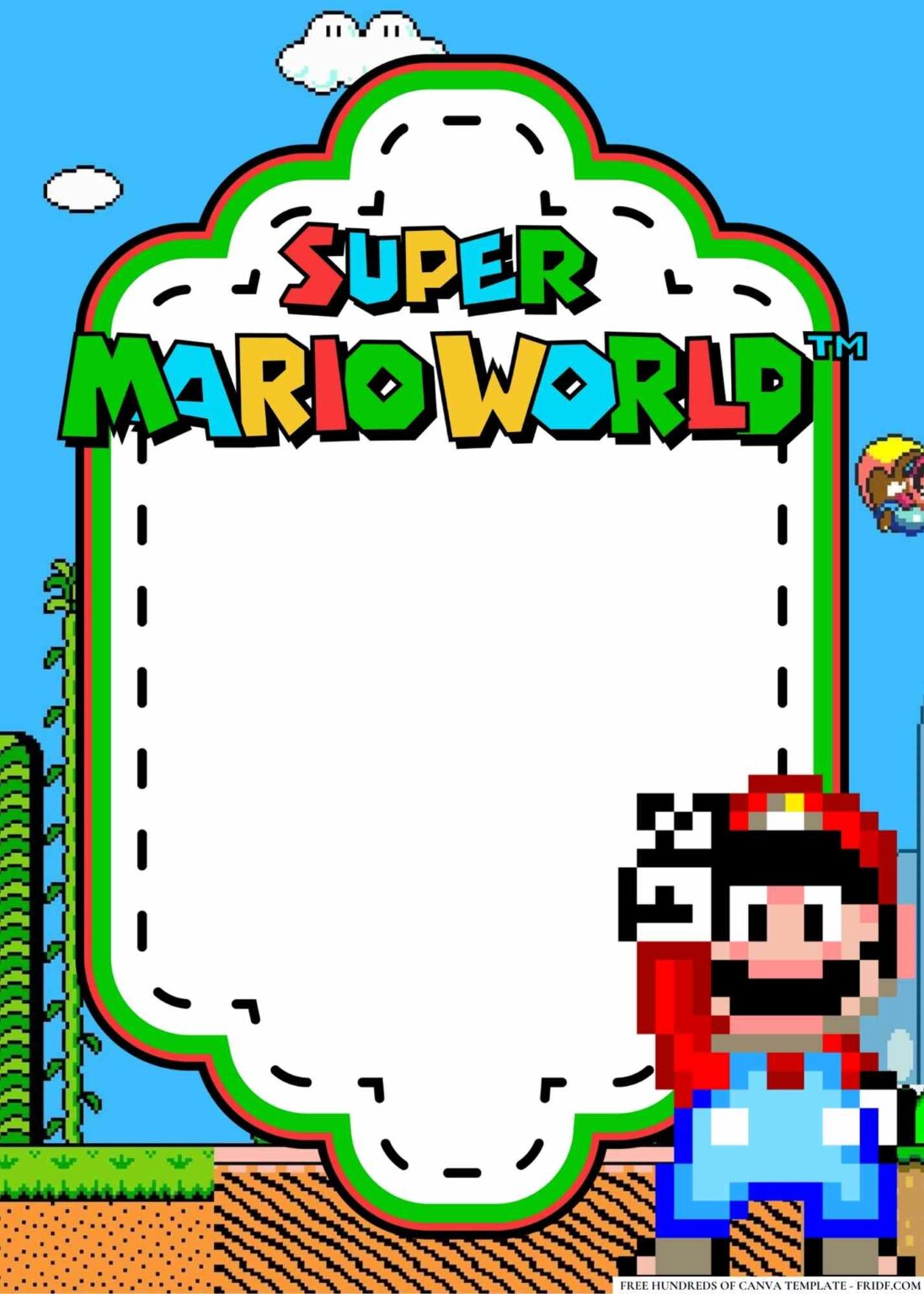 20+ Super Mario World Birthday Invitation Templates - FRIDF - Download ...