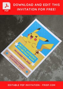 Creating Lovely Pikachu Invitations: DIY Template Tips I