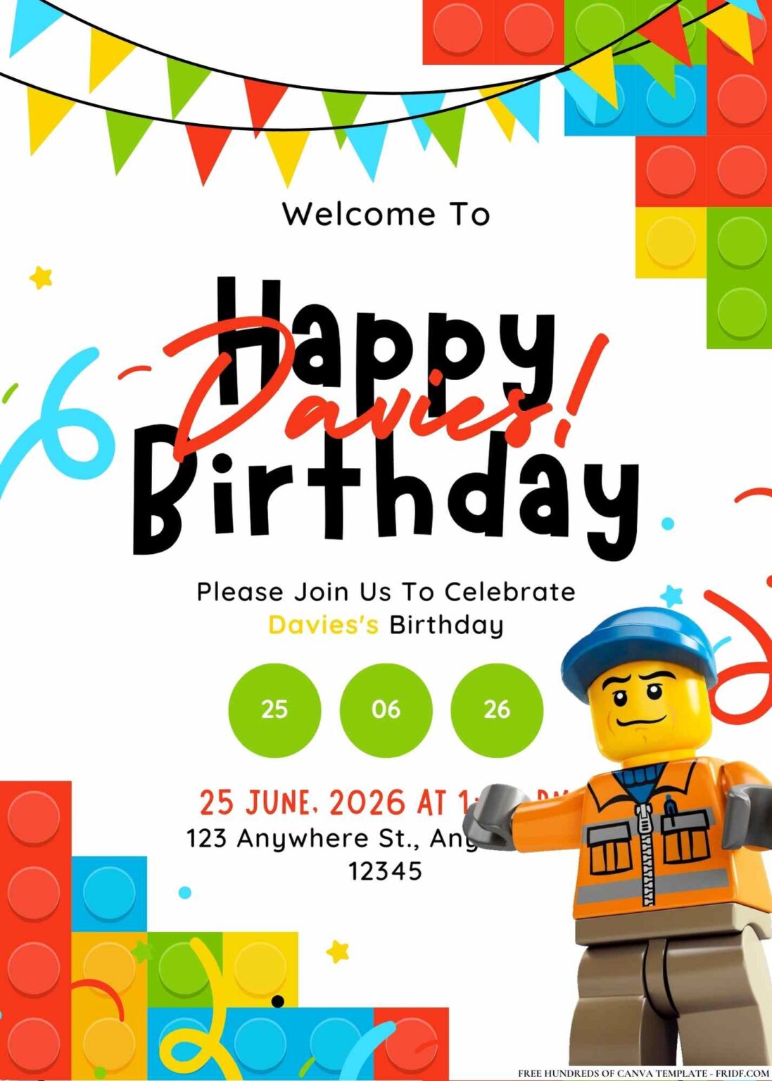 No Brick Walls Here! Free LEGO Birthday Invitations For Your Party