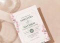 (Easily Edit PDF Invitation) Sakura Garden Nuptial Wedding Invitation F